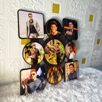 9 Pics with Clock - MDF Wall Collage Frame - SKU500 - Regular Price