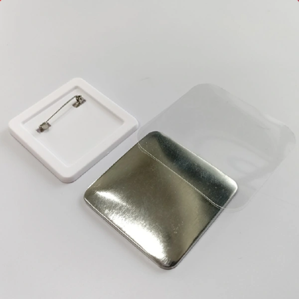 50MM Square Badge with White Back - Member Price