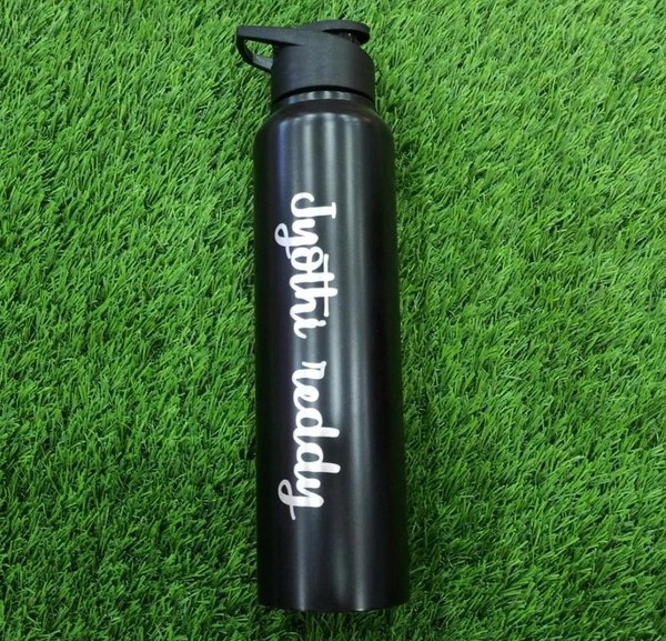 Wide Mouth Bottle 1 Ltr - Black - Member Price