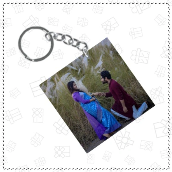 MDF Wood Keychain - Square Shape - Member Price