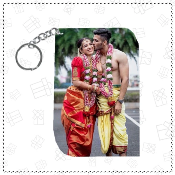 MDF Wood Keychain - Round Edge Rectangle Shape - Member Price