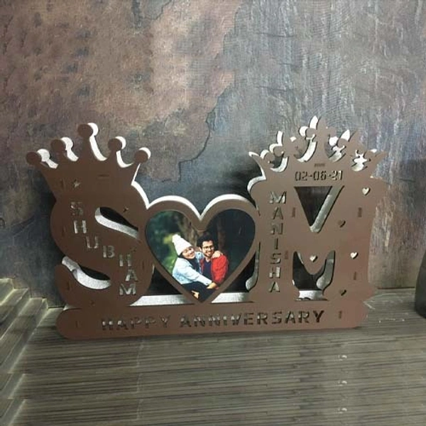 Custom LED Couple Initials with Crowns - 15x23" Inch - Regular Price