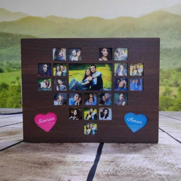 Heart Shape - LED Collage Frame - 8x12" Inch - Regular Price