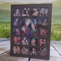 Heart & Squares - LED Collage Frame - 8x12" Inch - Regular Price