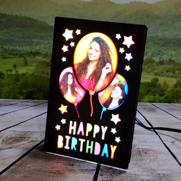 Happy Birthday LED Frame - 6x8" Inch - Member Price