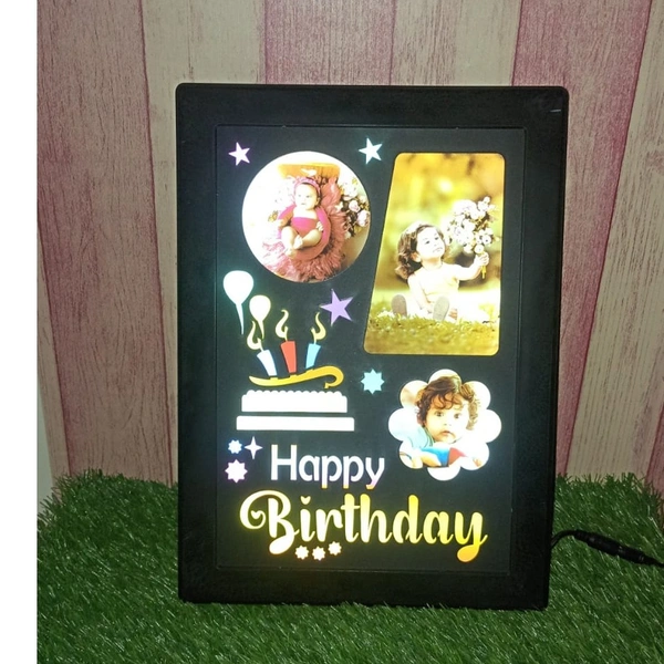 Happy Birthday LED Backlit Frame 801 - 8x12" Inch - Member Price