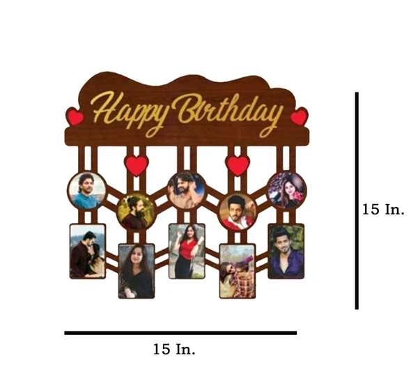 Happy Birthday - MDF Wall Collage Frame - SKU126 - Member Price