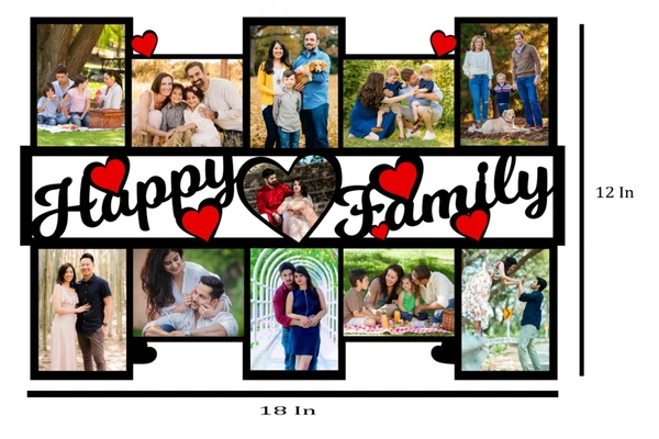 Happy Family - MDF Wall Collage Frame - SKU231 - Regular Price