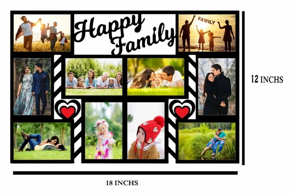 Happy Family - MDF Wall Collage Frame - SKU226 - Member Price