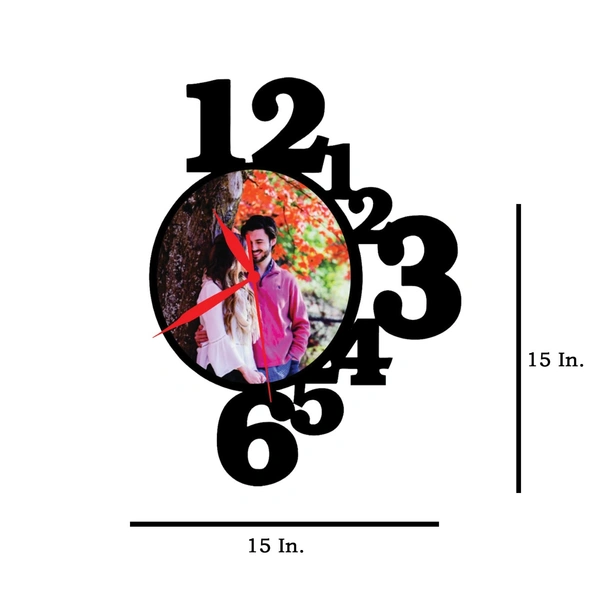 Single Pic with Clock - MDF Wall Collage Frame - SKU403 - Member Price