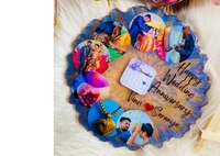 5" Inch Round Agate Mini Resin Frame - Regular Price