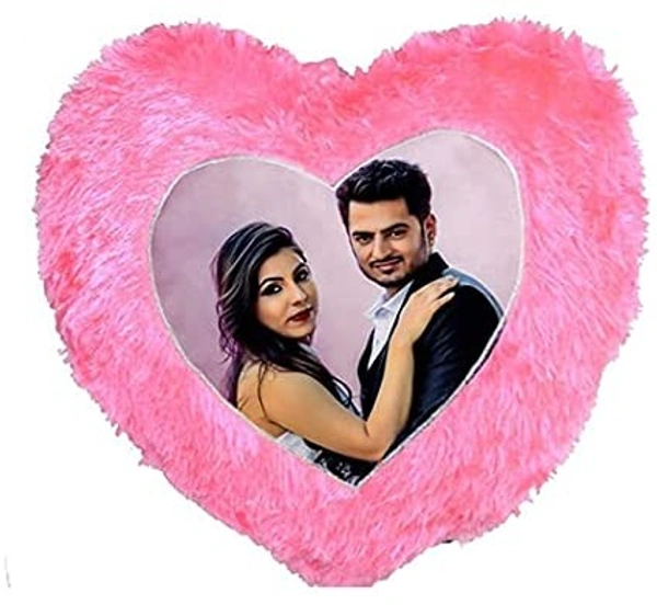 Fur Pillows - Heart Shape - Yellow - Member Price