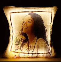 16x16" Inch LED White Satin Pillow - Member Price