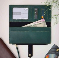 Ladies 2 Fold Button Wallet - Wine Red - Member Price