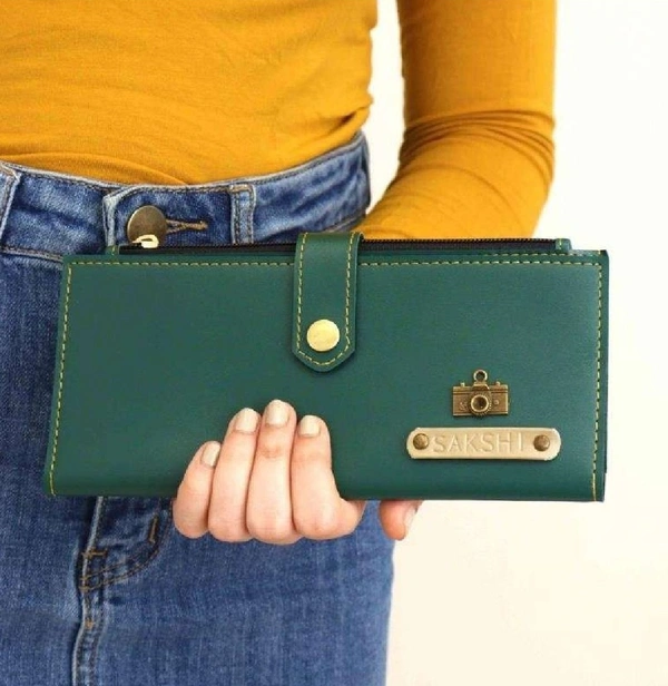 Ladies 2 Fold Button Wallet - Wine Red - Member Price