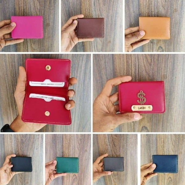 Card Holder with 4 Pockets - Blue - Regular Price