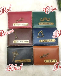 Card Holder with 4 Pockets - Blue - Regular Price