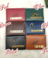 Card Holder with 4 Pockets - Dark Brown - Regular Price