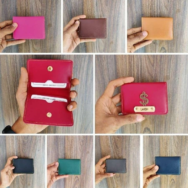 Card Holder With 4 Pockets - Tan Brown - Member Price