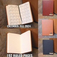 Faux Leather Diary - Dark Brown - Member Price