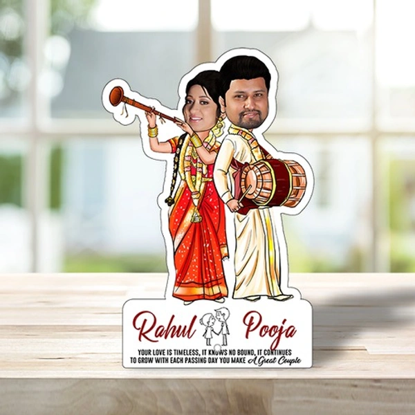 ACC05 - Dholak Couple - Caricature Cartoon Frames - Regular Price
