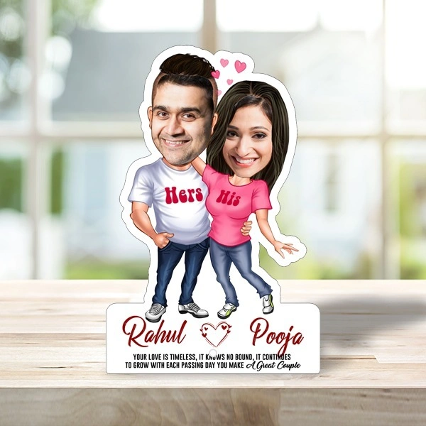 ACC04 - His & Hers Couple - Caricature Cartoon Frame - Regular Price