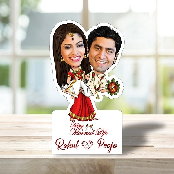 ACC13 - Crazy Couple - Caricature Cartoon Frame - Member Price