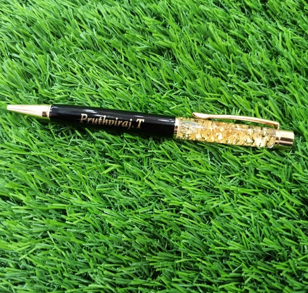 Golden Zari Pen & Keychain Combo - Regular Price