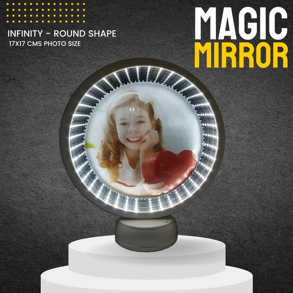 White Round Infinity Magic Mirror - Member Price