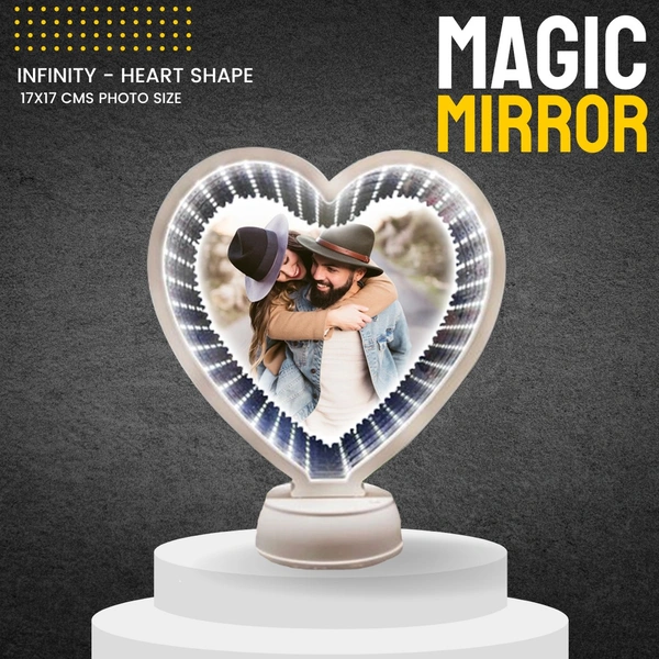 White Heart Infinity Magic Mirror - Member Price