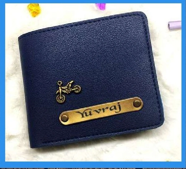 Imported Leather Coin Pouch Wallet - Blue - Regular Price