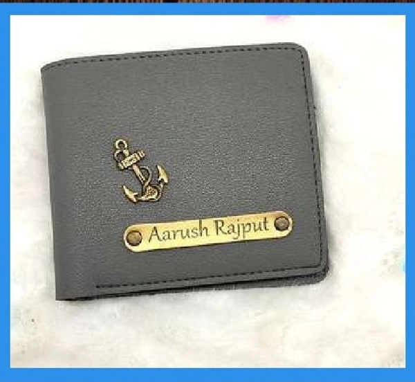 Imported Leather Coin Pouch Wallet - Grey - Member Price