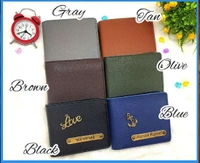 Imported Leather Coin Pouch Wallet - Black - Regular Price