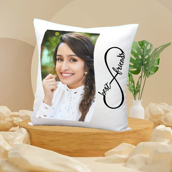 Friends Pillow FP03 - 15x15" Inch White Satin Pillow - Member Price