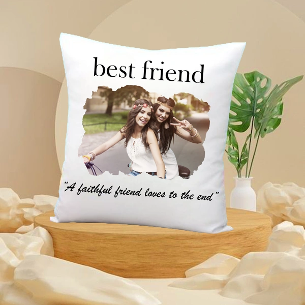 Friends Pillow FP04 - 15x15" Inch White Satin Pillow - Regular Price