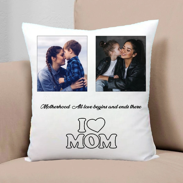 Family Pillow FAP01 - 15x15" Inch White Satin Pillow - Member Price