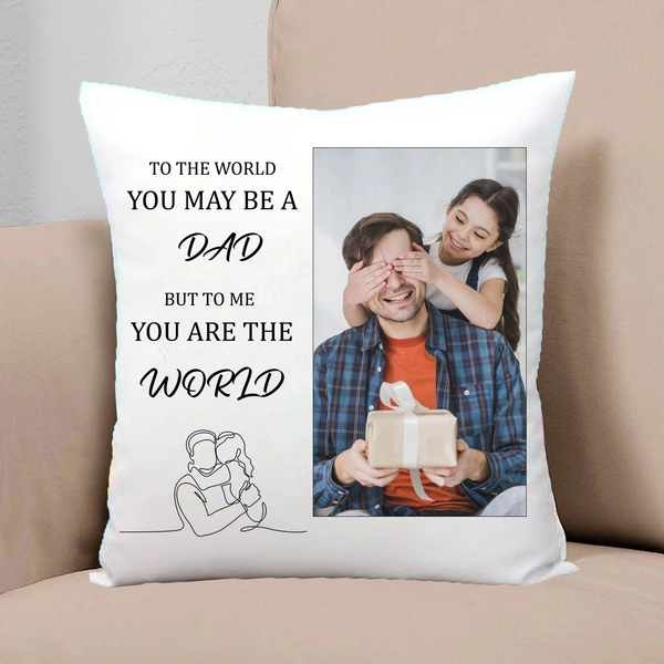 Family Pillow FAP02 - 15x15" Inch White Satin Pillow - Regular Price