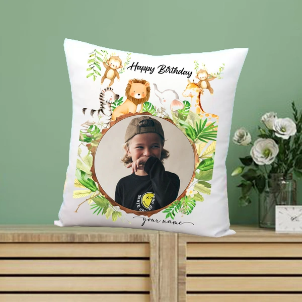 Family Pillow FAP03 - 12x12" Inch White Satin Pillow - Regular Price