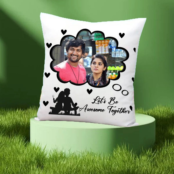 Love Pillow LP01 - 12x12" Inch White Satin Pillow - Regular Price