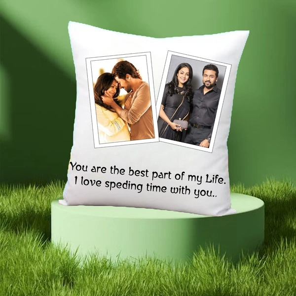 Love Pillow LP02 - 15x15" Inch White Satin Pillow - Regular Price