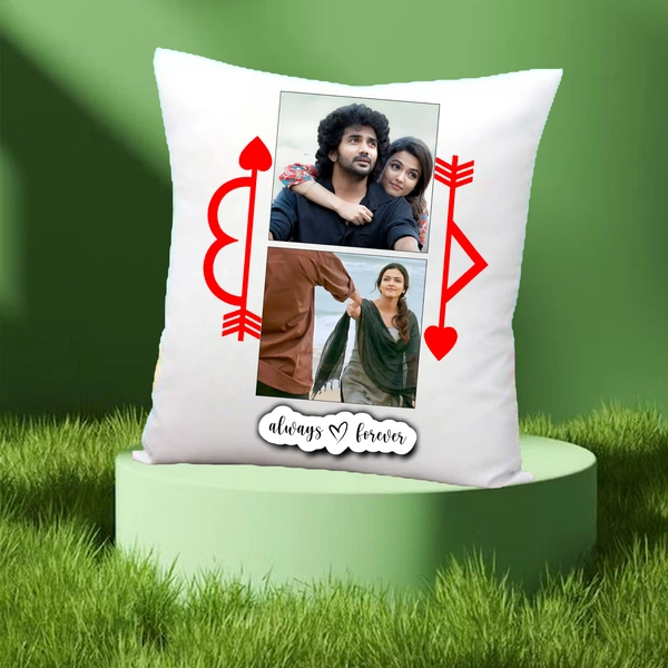 Love Pillow LP05 - 12x12" Inch White Satin Pillow - Regular Price