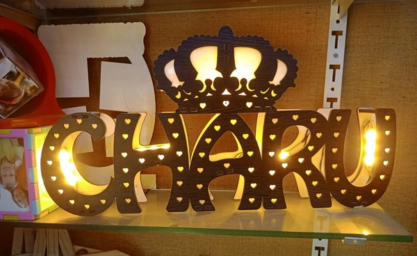 Custom Name Frame with Crown - 18x10" Inch - Regular Price