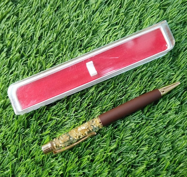 Golden Zari Pen - Brown - Regular Price