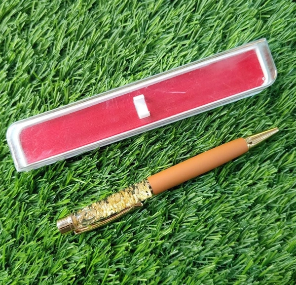 Golden Zari Pen - Orange - Member Price