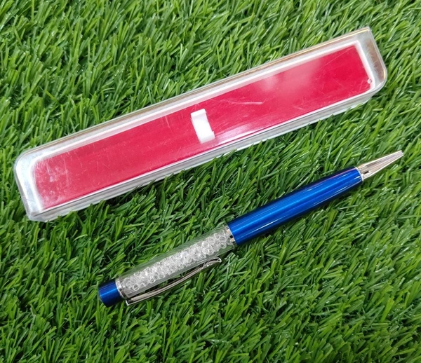 White Stones Pen - Blue with Blue Tip - Member Price