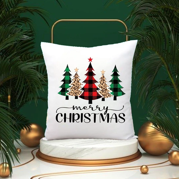 Xmas 01 - 12x12" Inch White Satin Pillow - Member Price