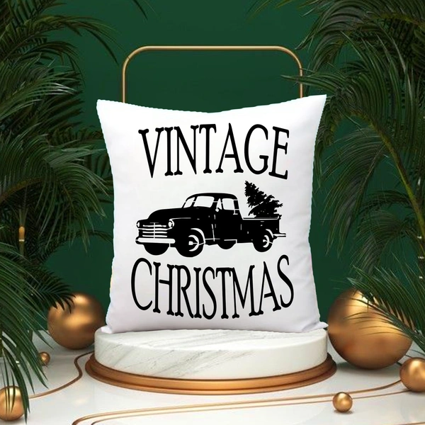 Xmas 05 - 15x15" Inch White Satin Pillow - Member Price