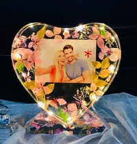 Heart Shape Resin with LED Light Base - Regular Price