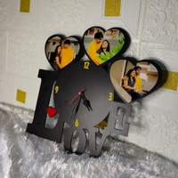 Love with Clock - MDF Wall Collage Frame - SKU501 - Regular Price