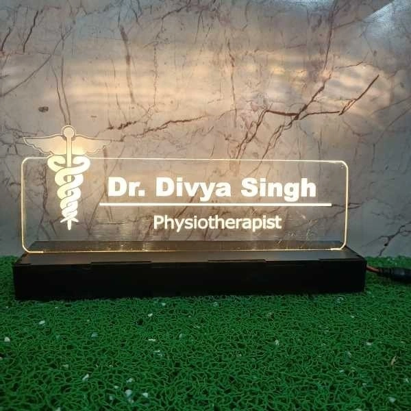 Doctor Logo with Text Acrylic - Single LED - Regular Price
